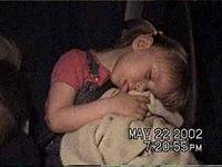 Carrie, sleeping in the car - 5/22/02