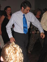 Nick dancing.