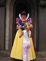 Carrie and Snow White in Fantasyland