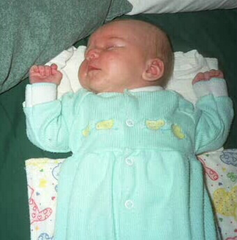 Carrie sleeping - 5/15/99