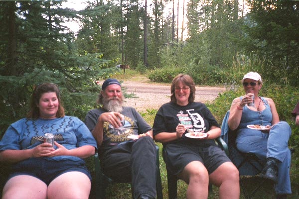 Trina, Redbeard, Chuck's wife, Sam