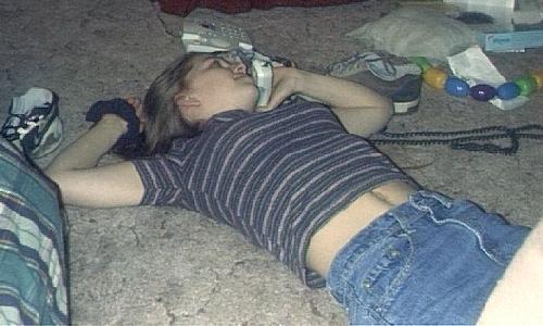 Paige talking on the phone