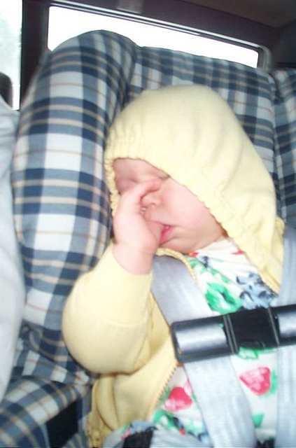 A sleeping Carrie.