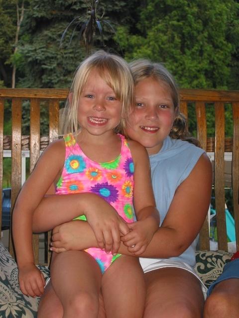Carrie and Amber - 8/5/03