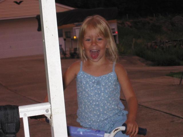 My silly girl.