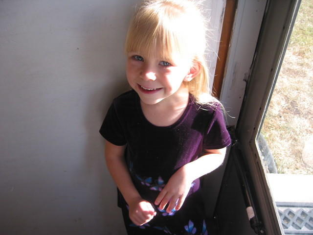 Carrie smiles