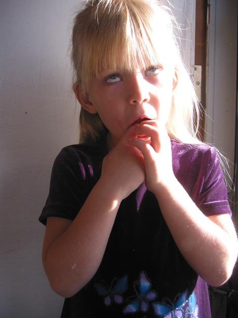 Carrie making a sillier face