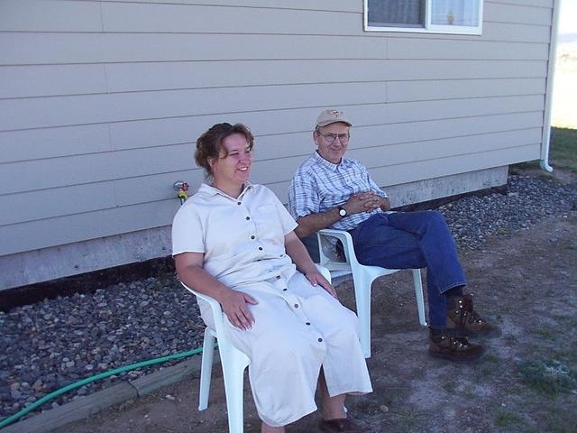 Michelle and her dad, Richard. 10/5/03