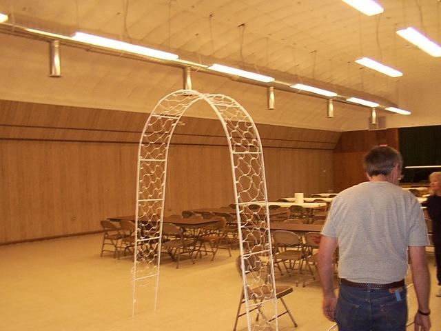 The back of Michelle's father Richard. ;)  10/3/03
