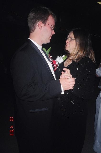 Shawn and Mom dancing.