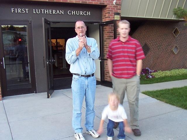 Dad, Carrie, and Ric - 10/3/03