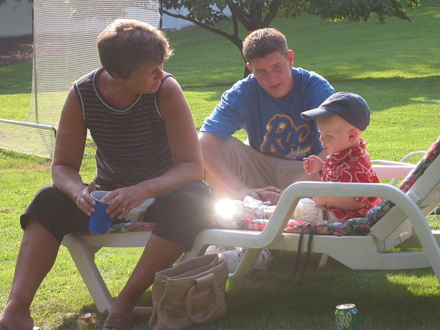 Aunt Teri, Mike, and Kaden