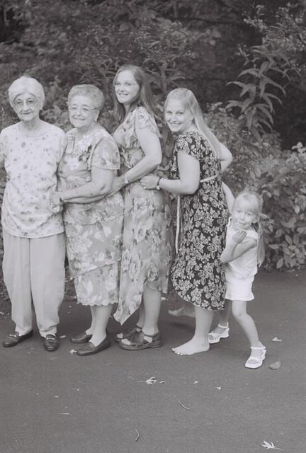 Great Grandma Wolff, Gram, Mom, Paige, Carrie