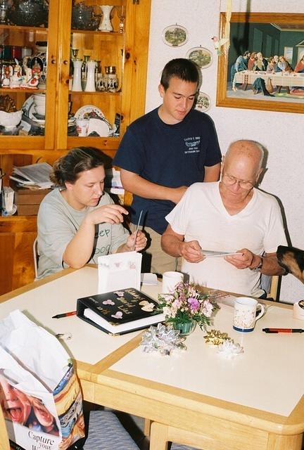 Michelle, Kevin, and Pap