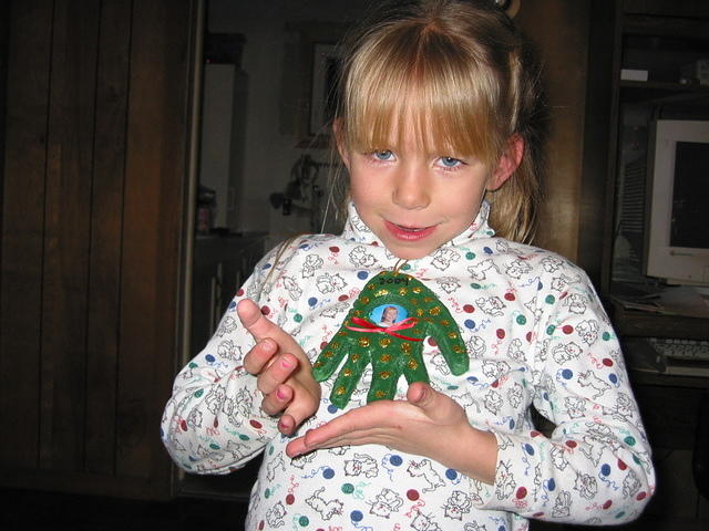 Carrie and the ornament again.
