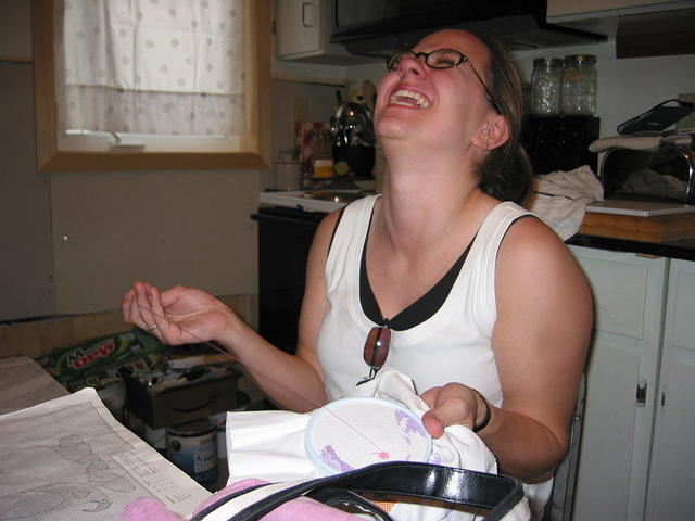 Krissy laughing again.