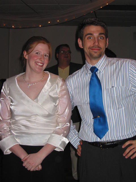 Nick, with his girlfriend Beth.