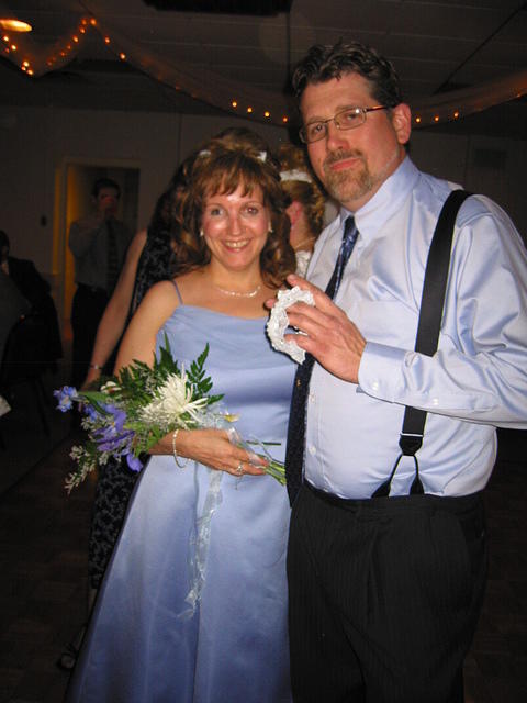 The next to get married.. who really are getting married in a month or two.. (the tossings were completely rigged!)