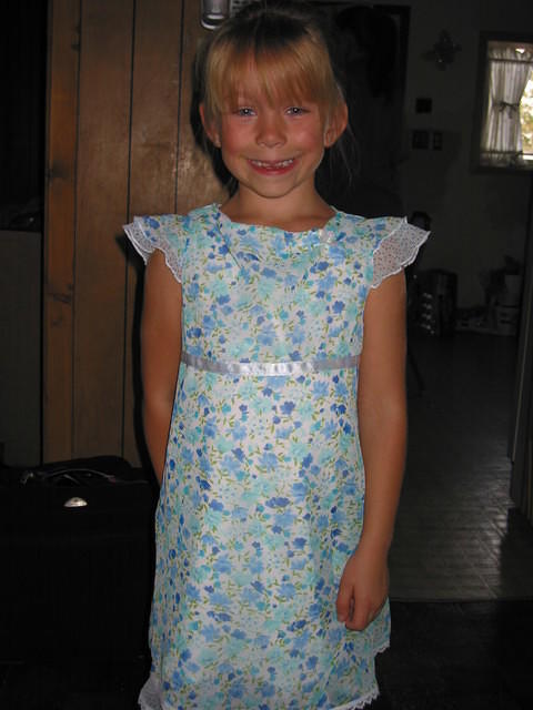 Carrie, headed to church.