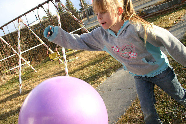 Carrie and the ball again.