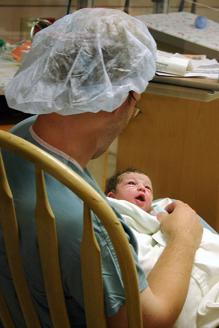 My brother Shawn, and my brand new niece Joleigh