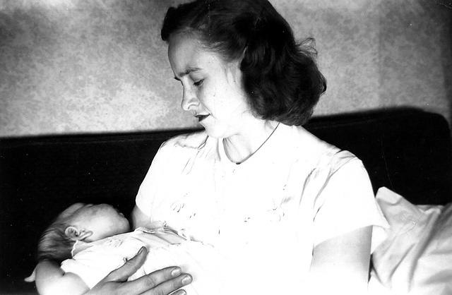 Gram and Mom - 1955