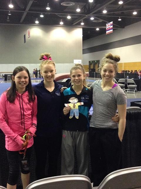 Emma R, Grace A, MiKelle, and Hannah