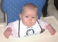 Carrie eating.