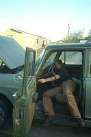 Shawn working on his Travelall