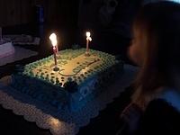 The candles are awfully far apart..