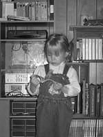 Carrie reading - 12/9/02