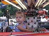 Carrie on a car ride - 7/27/02