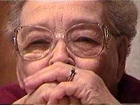Gram, probably wondering if she's *truly* related to us. - 5/21/02