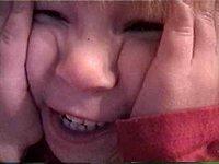 So of course, Carrie squishes her face too - 5/21/02