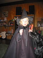 Carrie - and yes, we attempted to make her face green, but she wouldn't hardly let us.. :)