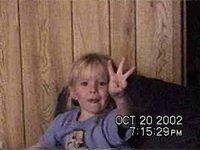 Carrie showing her age - 10/20/02