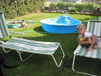 Yard, pool, Carrie, etc. 8/24/03