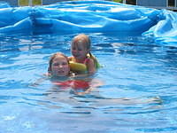 Carrie and Amber - 8/5/03