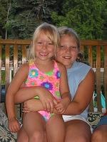 Carrie and Amber - 8/5/03