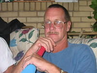Dad, looking.. well... I'm not really sure. - 8/5/03