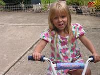 Carrie on the bike again