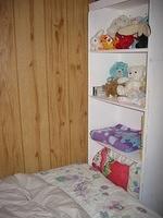 Part of Carrie's bed, and some of Carrie's stuff