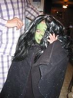 Carrie's got her wig on now.