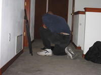 Dad wandered off to play with Rio. 10/5/03