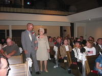 Dad escorting Grandma down the aisle. 10/4/03