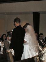 Shawn escorting Michelle back down the aisle. 10/4/03