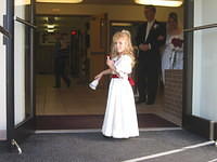 Carrie rings a bell to announce Shawn and Michelle coming outside again.. 10/4/03