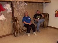 Rozanne and Tim, taking a break.  10/3/03