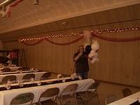 The other Michelle, hanging decorations.  10/3/03