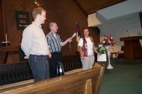 Shawn, Rev. Larry Miller, and Michelle. 10/3/03